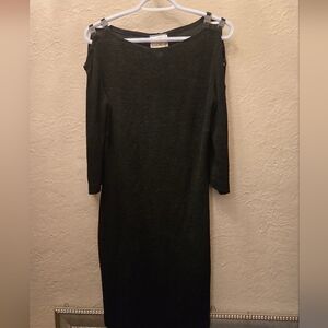 Vintage Joseph Ribkoff Black Stretch Dress | Made in Canada | Size 8